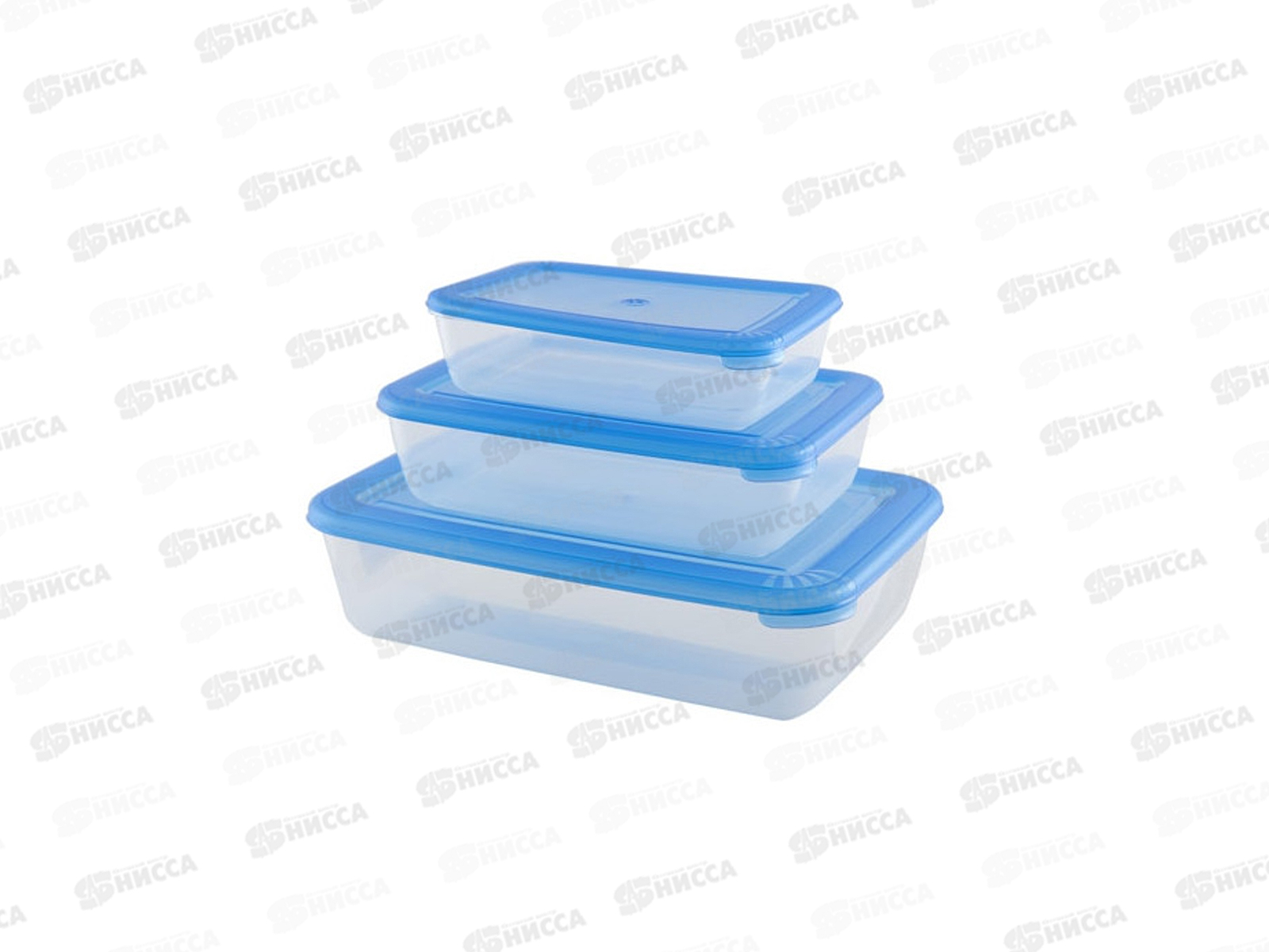 Набор контейнеров СВЧ прямоугольных Лайт 3шт С555 *30