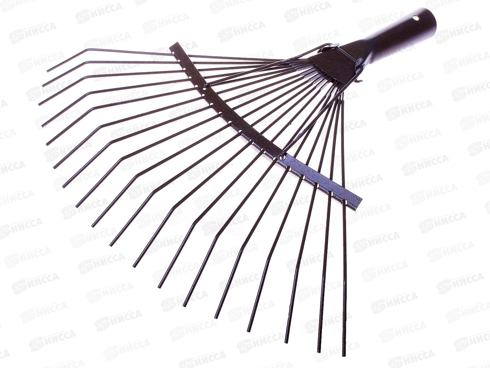 Грабли веерные проволочные порошок 18 зубов, с563 (Павлово) *10