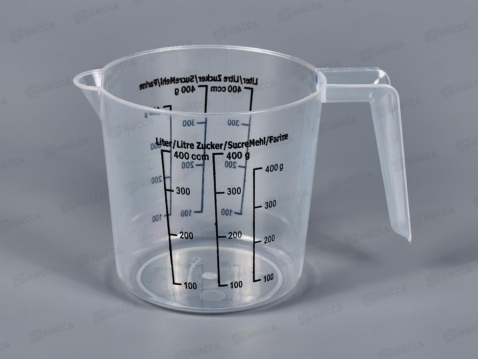 Кружка мерная 400гр пластиковая  (44993)  Ж