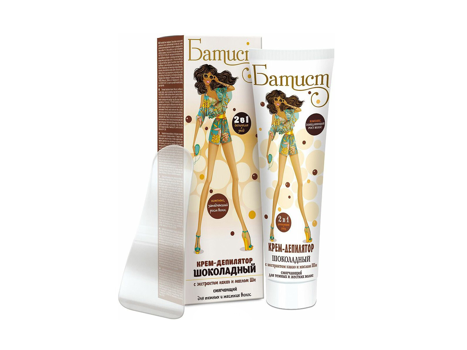 БАТИСТ крем-депилятор Шоколад 100мл *12