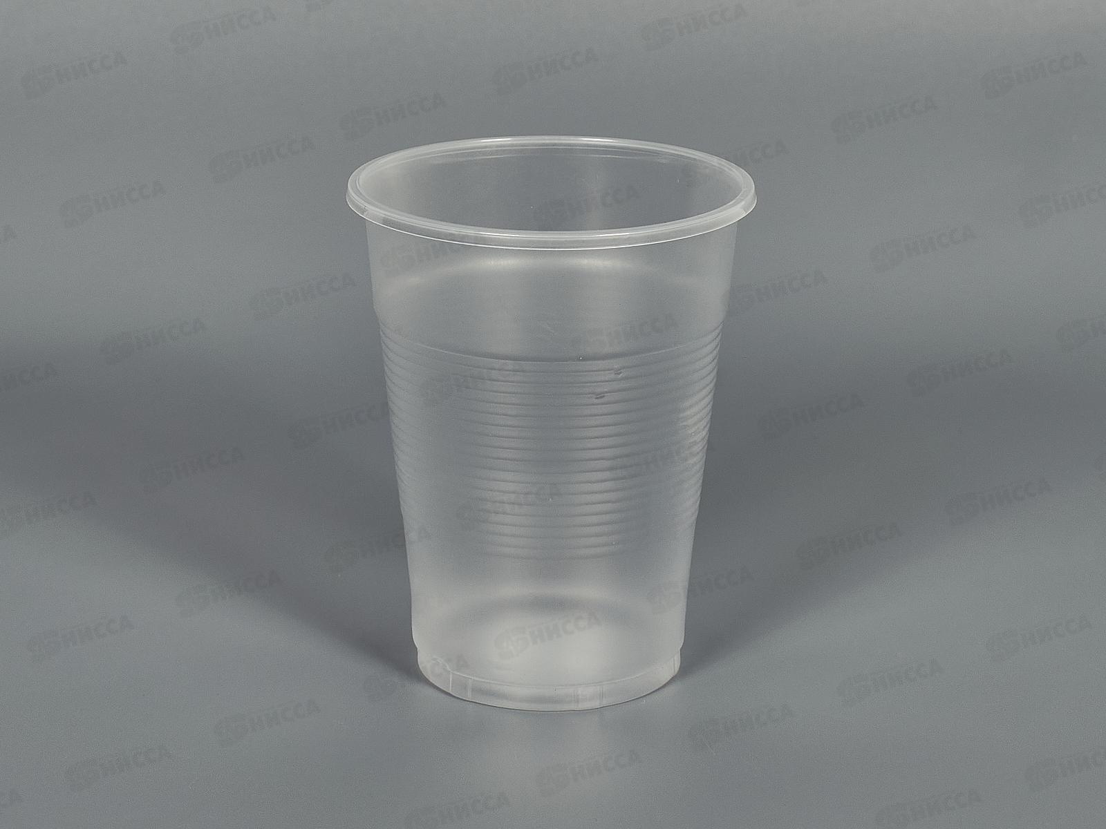 Стакан одноразовый 200мл прозрачный Эконом *100/4200