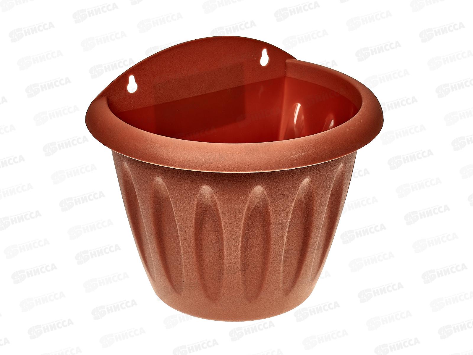 Кашпо настенное Фелиция терракотовый  d20см С121Т *30