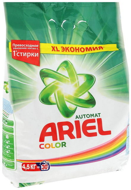 АРИЭЛЬ автомат 4,5кг Аква-пудра Колор  *1