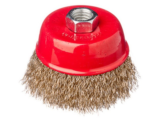 Щетка металлическая для УШМ 75мм/М14 (чашка) ЕРМАК 656-037  г