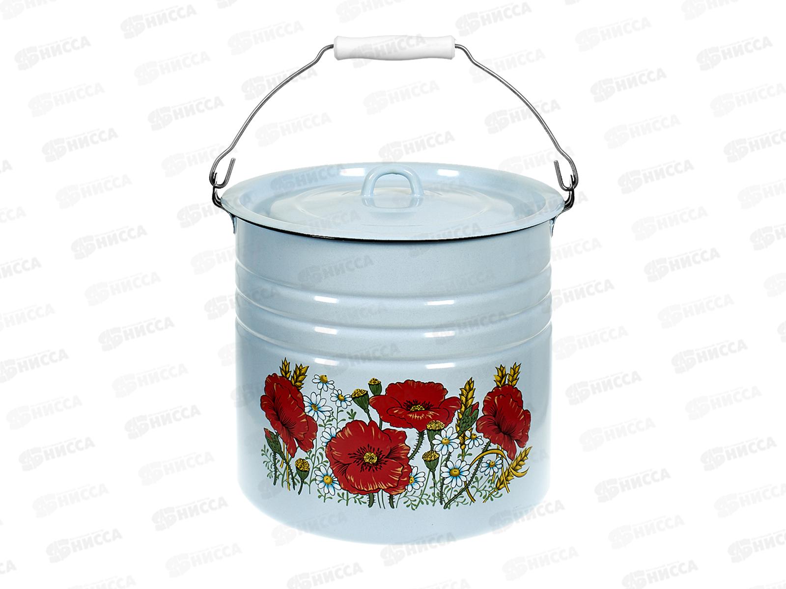 Ведро 12л с крышкой с рисунком 20-1224/4 *2