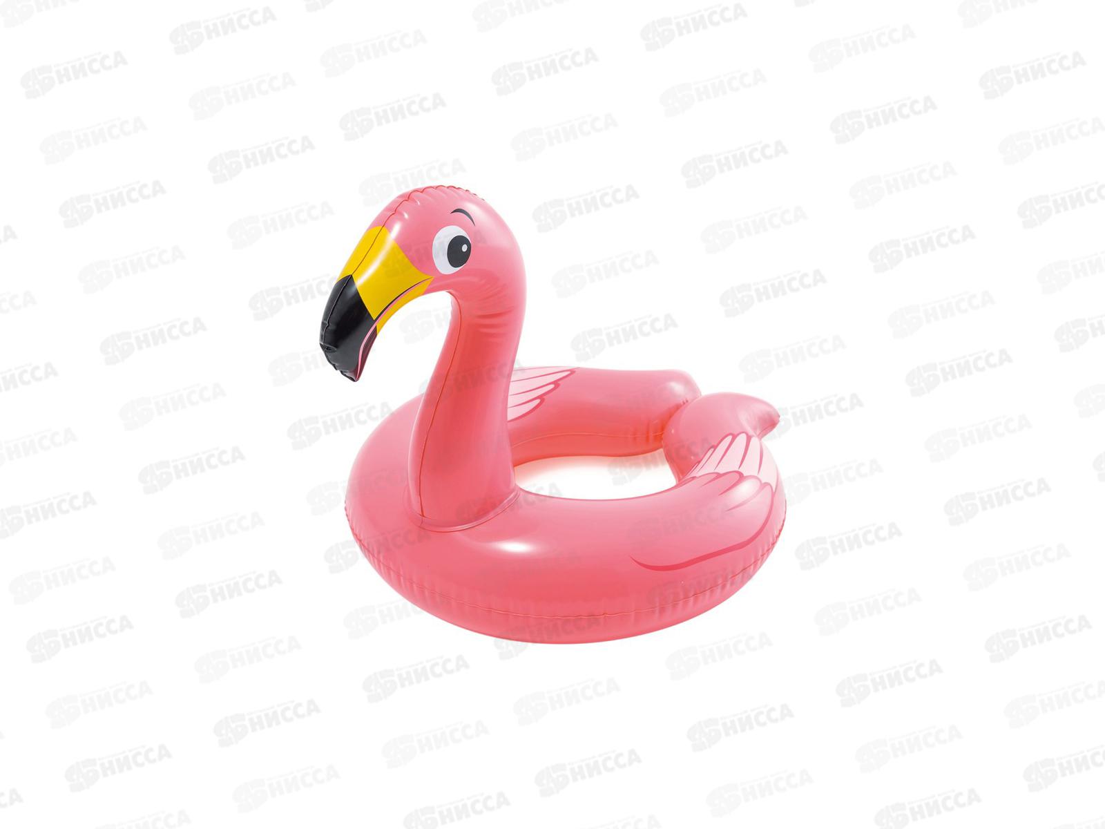 Круг надувной 59220 (62х57см) Веселые животные 3-6 лет, 3 вида INTEХ  *36