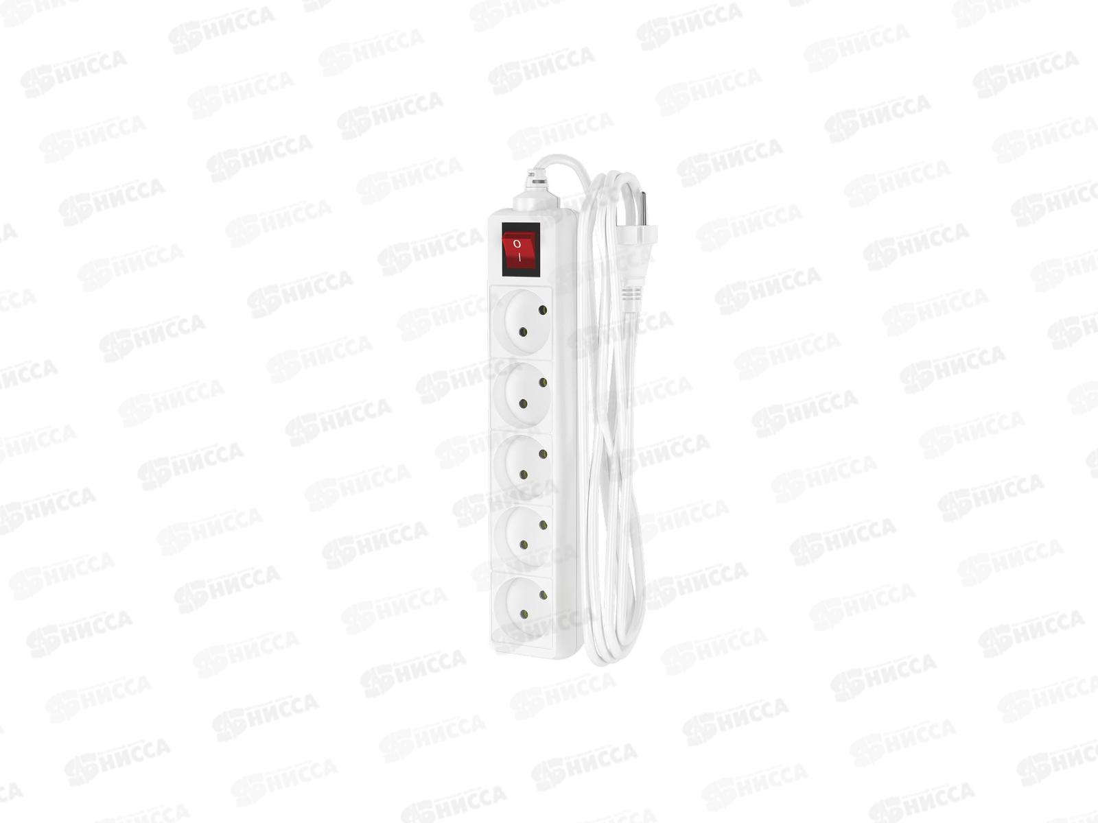 Удлинитель ФОТОН 10-25S (1*5)  2м 10А  с выключателем, белый *20