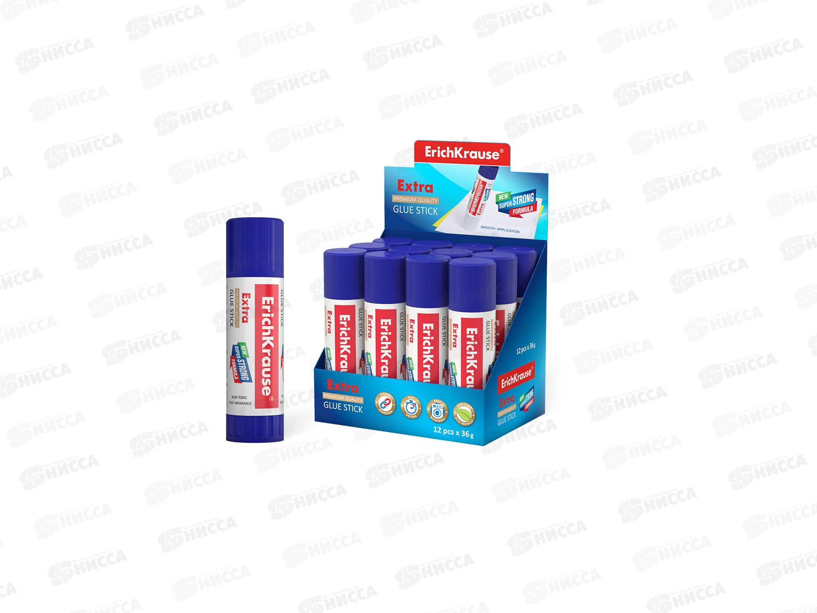 Клей карандаш ERICH KRAUSE 36г Extra, 14443 *12/288