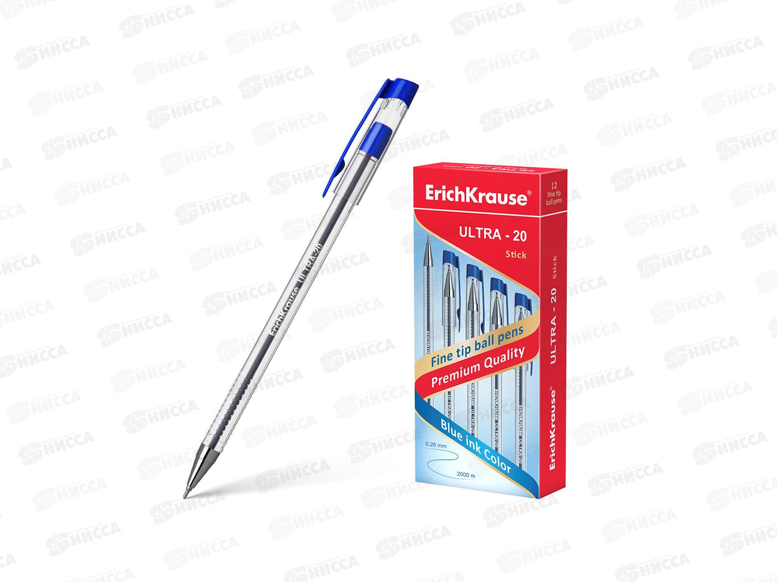 Ручка шариковая EK13875 ULTRA L-20, синяя, 0.6мм *12/144/1728
