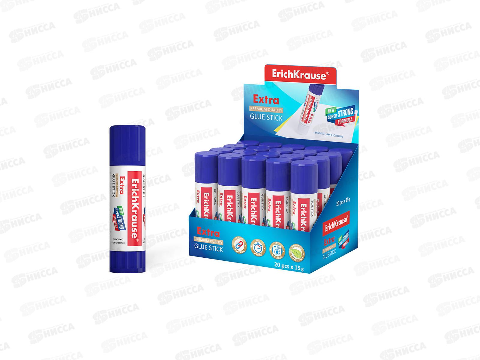 Клей карандаш ERICH KRAUSE 15г Extra 4443 *20/480