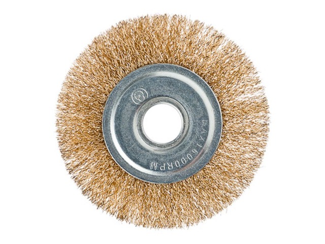 Щетка металлическая для Угловой Шлифовальной Машины 125мм/22мм плоская ЕРМАК 656-055   г