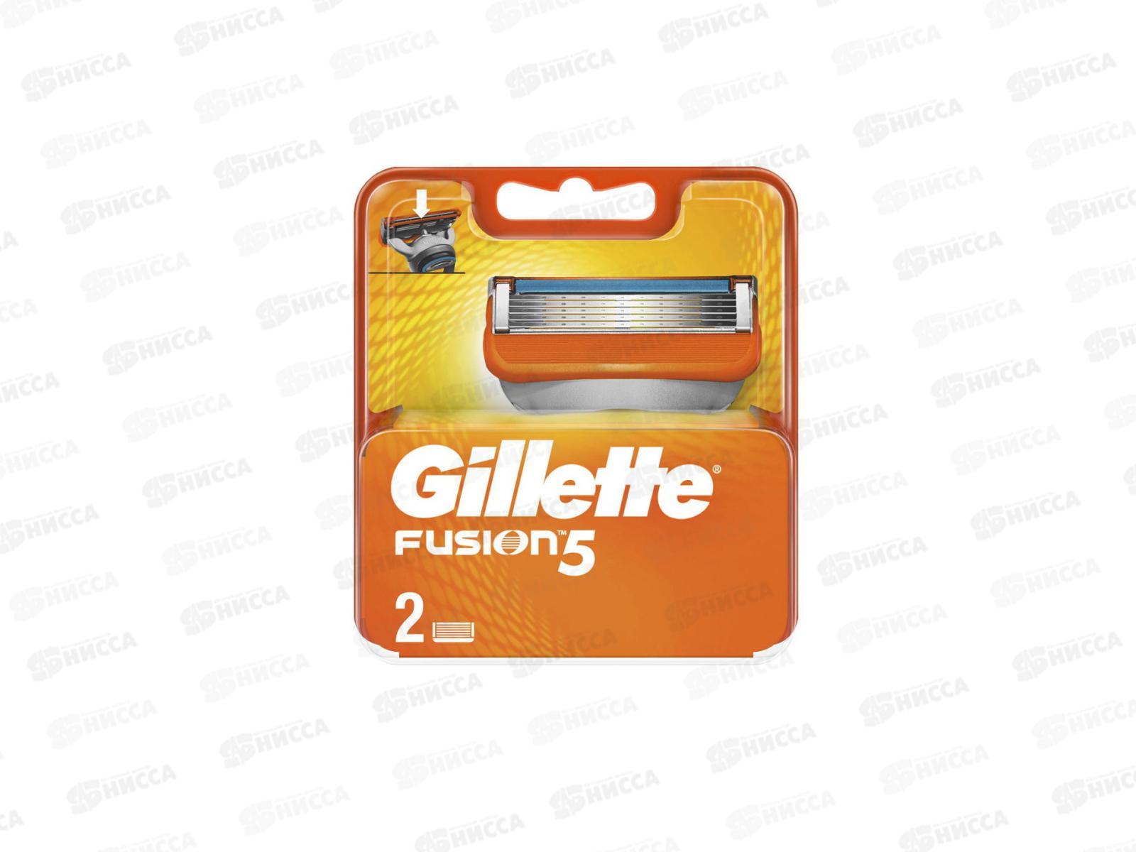 Жиллет Fusion кассеты 2шт  *20
