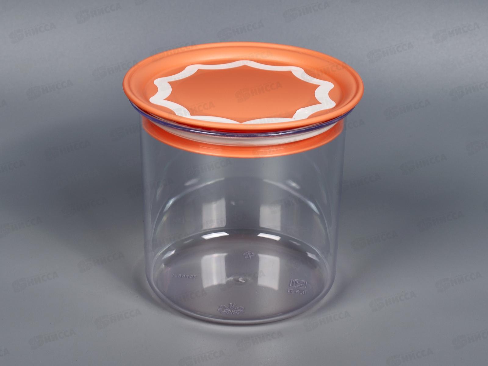 Банка 0,6л для сыпучих продуктов с вакуумной крышкой 29701С *48