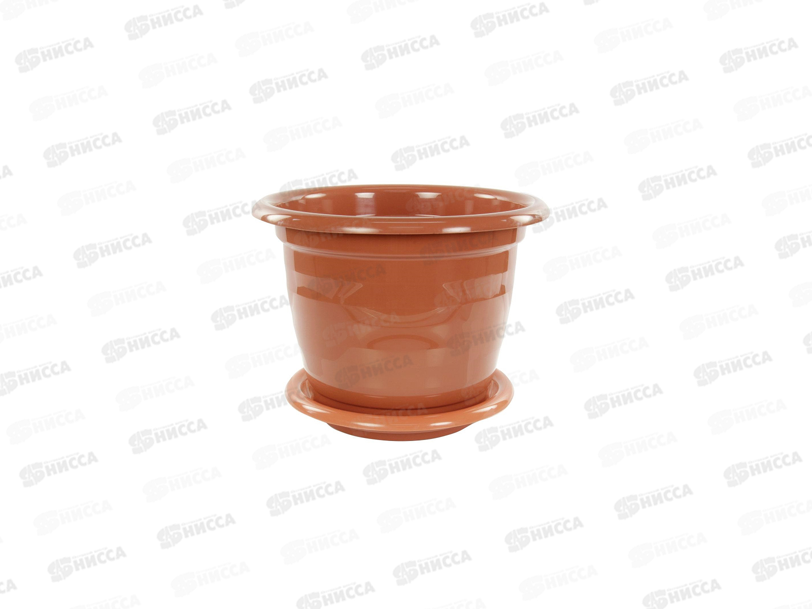 Горшок цветочный &quotВиола&quot 5л с поддоном коричневый *15 М1535