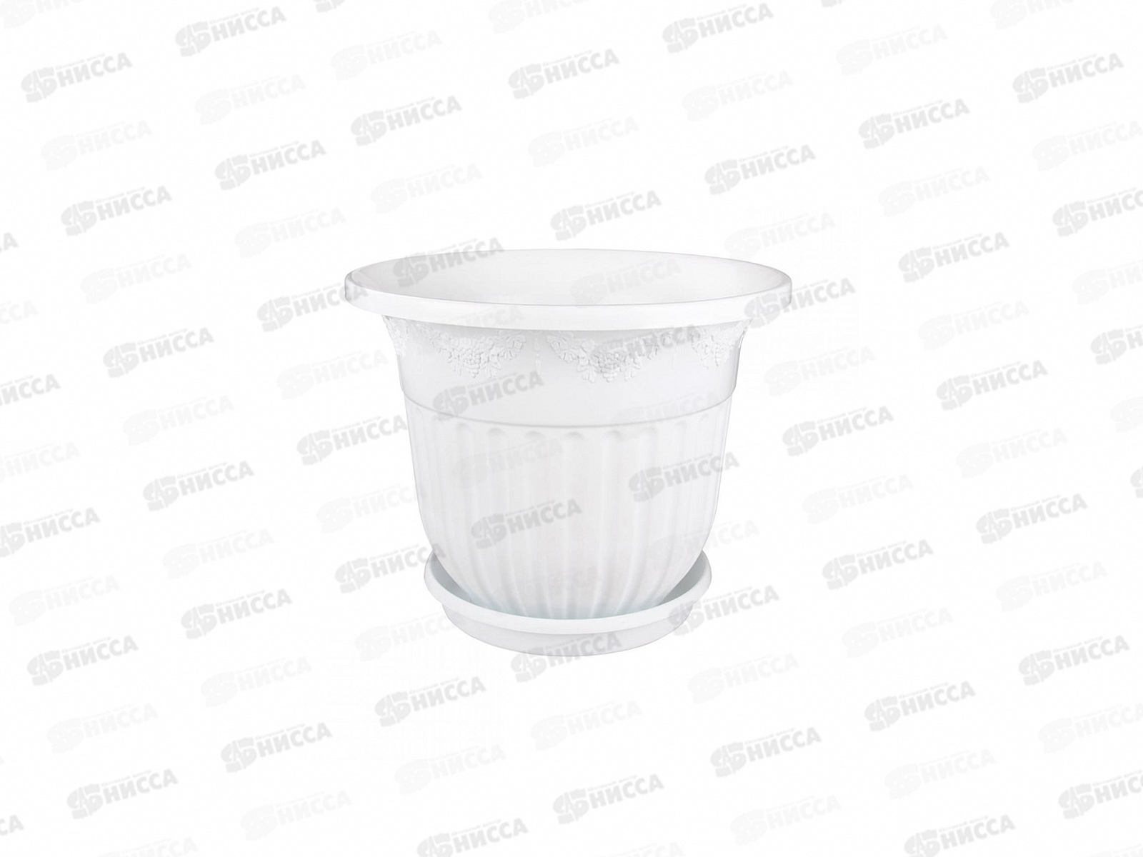 Горшок-Кашпо Лозанна 25л с поддоном  (белый) *5 М1613