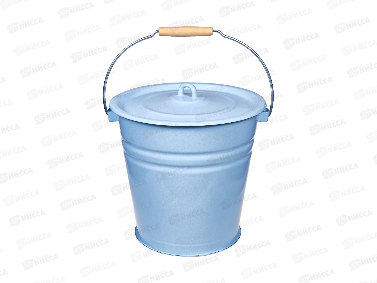 Ведро 12л с крышкой светлое С41224 *4