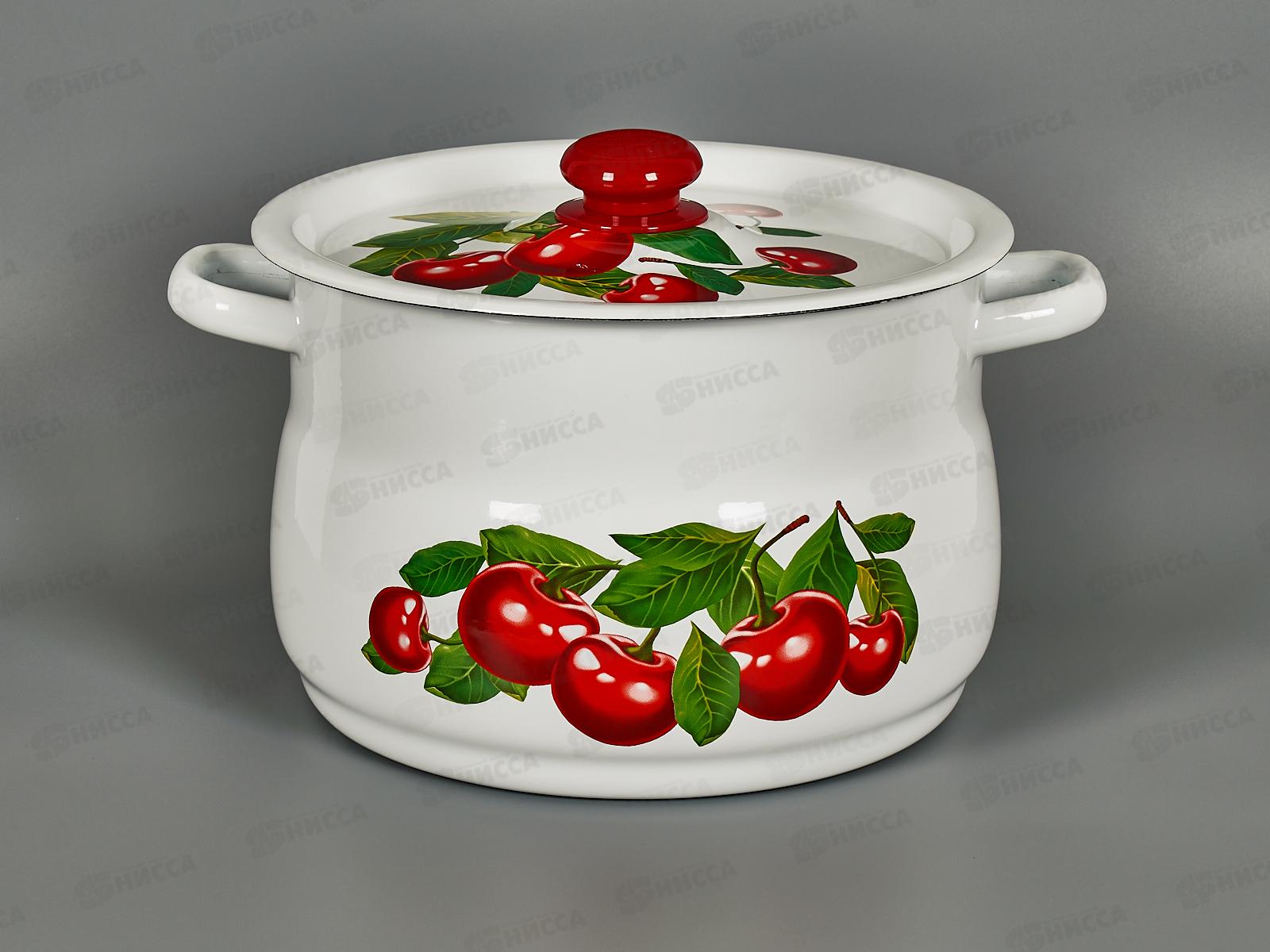 Кастрюля 8,0л сферическая с деколью на крышке С1920.39 *2