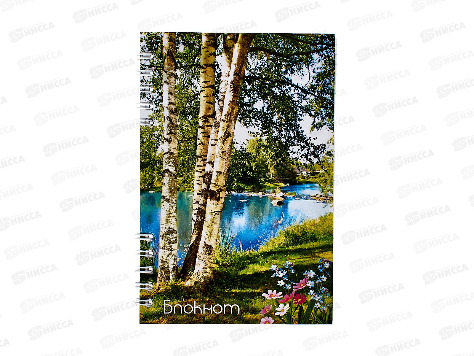 Блокнот 80листов ПГС Природа, 100*150, глиттер.,на гребне. *12