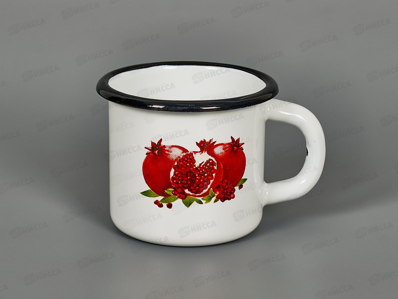 Кружка 0,25л эмалированная с рисунком 01-0102/4 *80