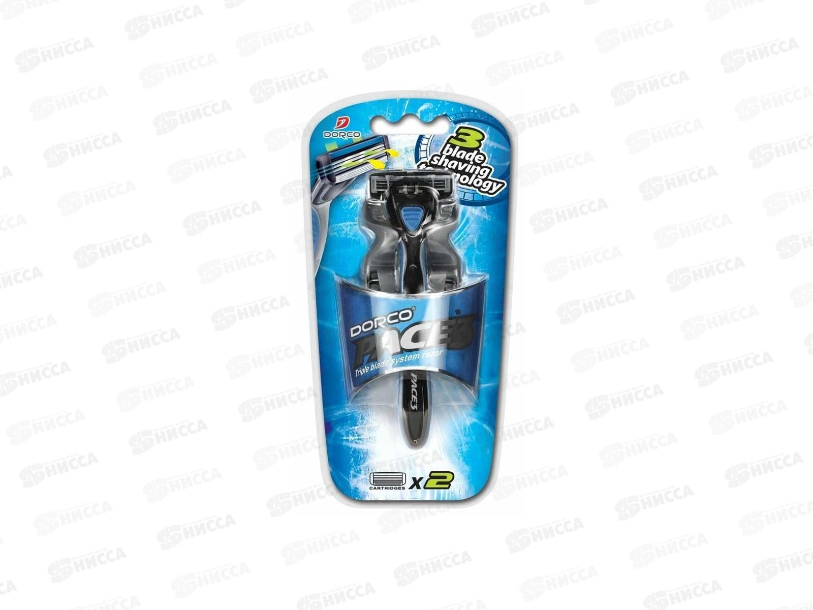 DORCO PACE3 cтанок 3 лезвия+2 кассеты *6