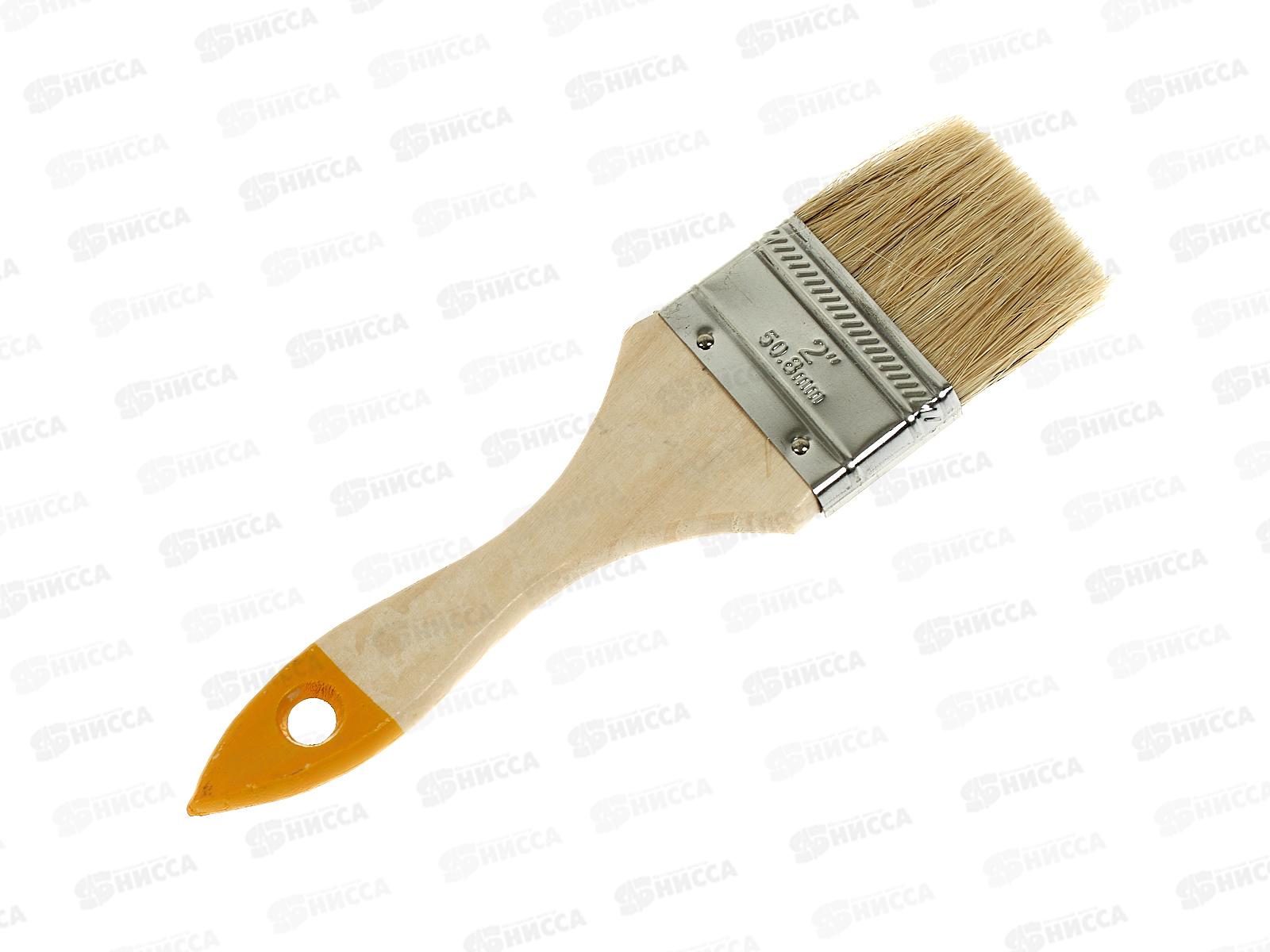 Кисть плоская  Хобби 2 Белый, (50мм) 0101920 *12/600