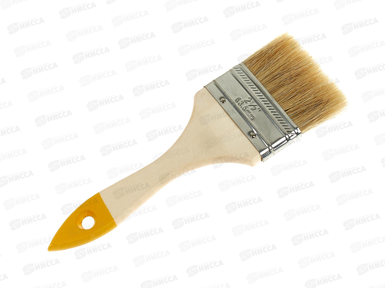 Кисть плоская  Хобби 2,5 Белый, (63мм) 0101925 *12/600