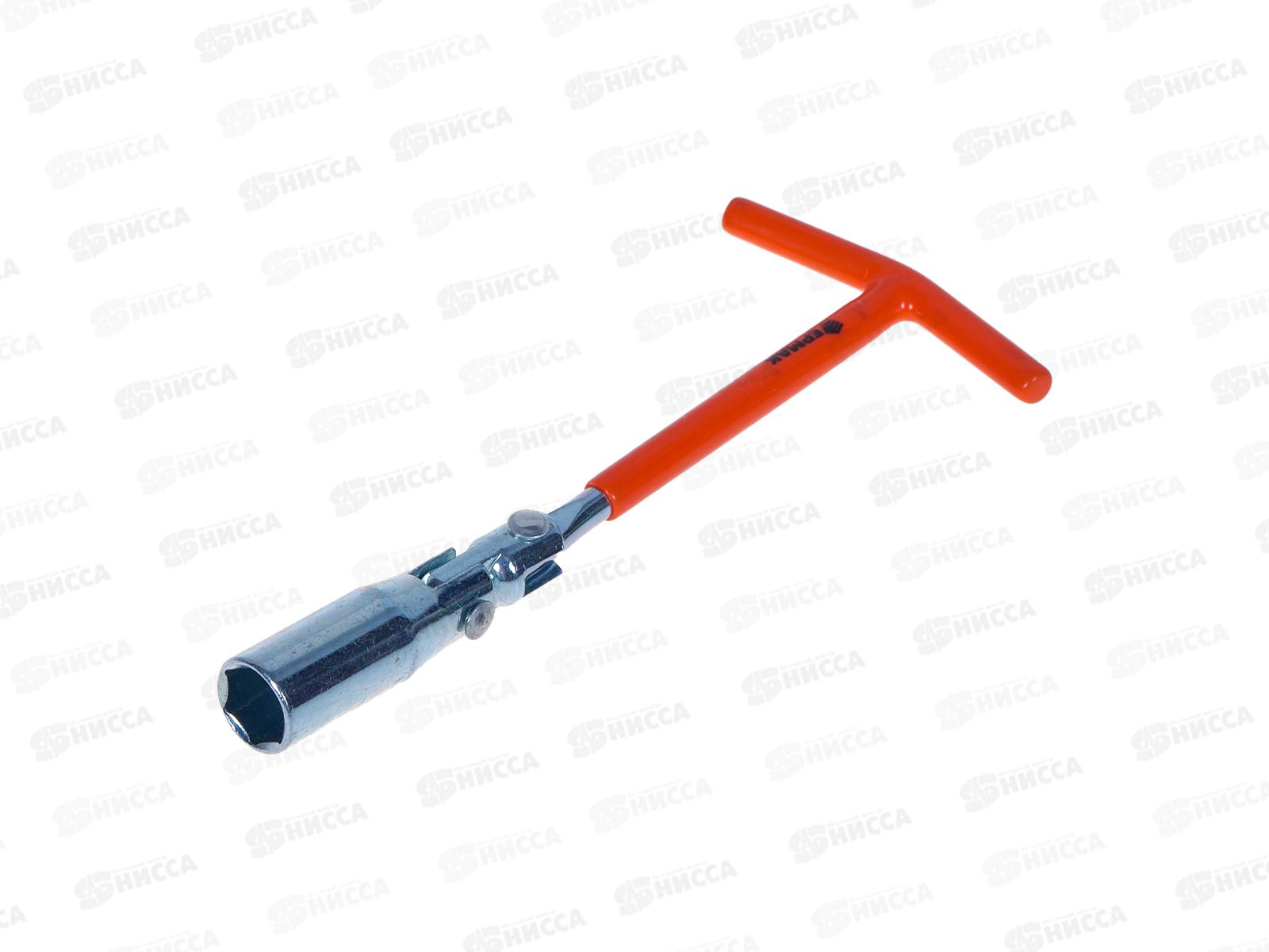 Ключ свечной с карданным шарниром 16мм матовый усиленный ТР005  766-018 г