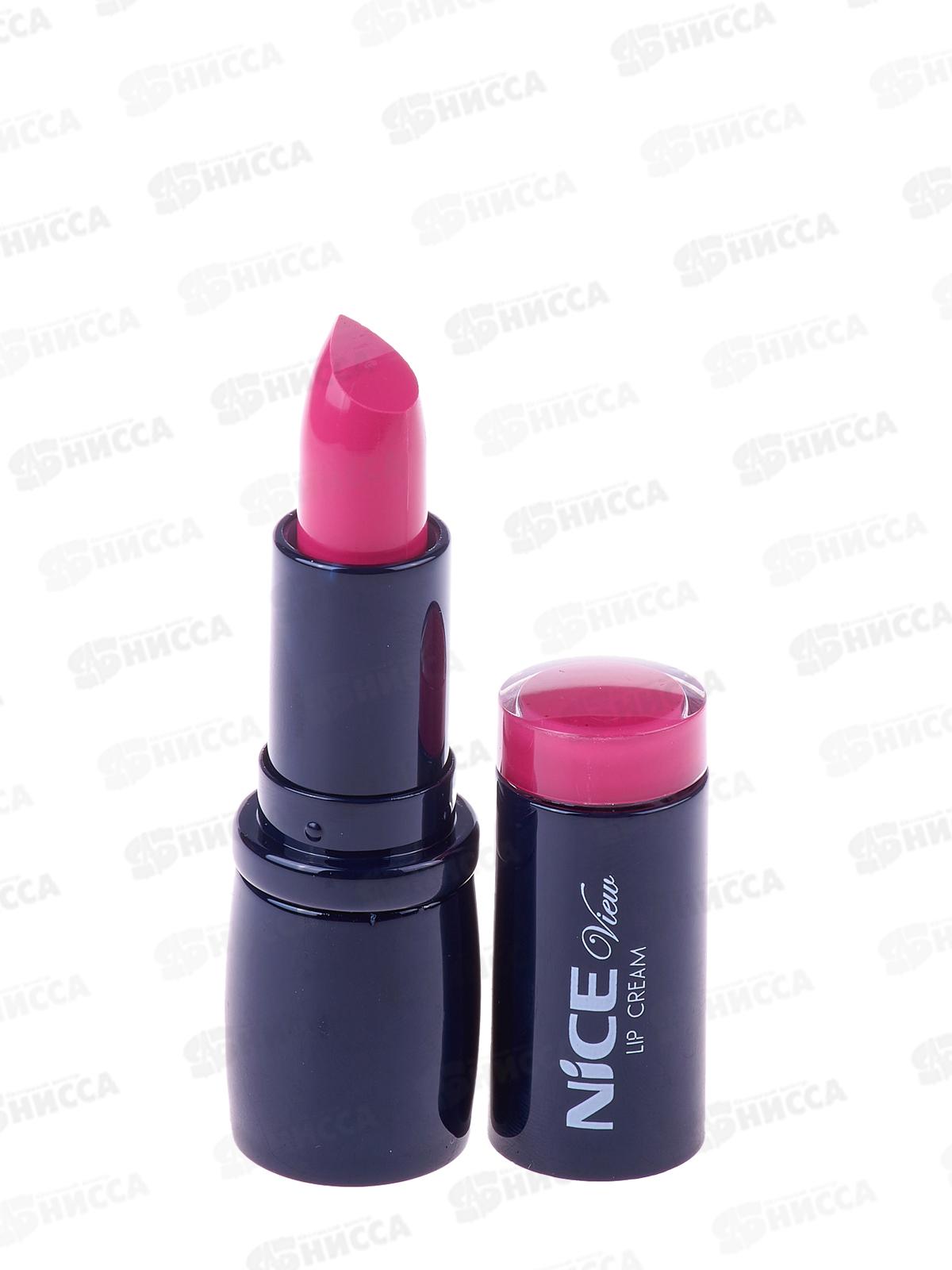 НАЙС помада увлажняющая+пробник №61 розовый огонек *6