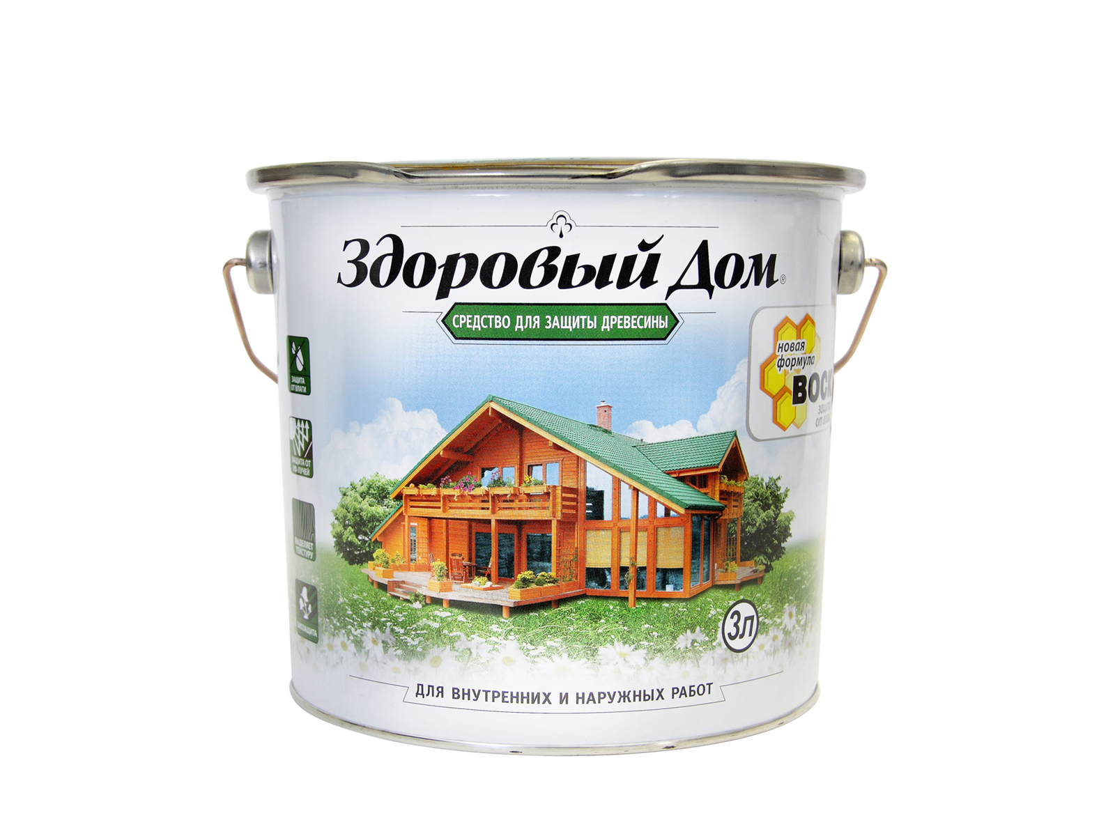 Здоровый Дом 3л дуб деревозащитное средство Л-С *4