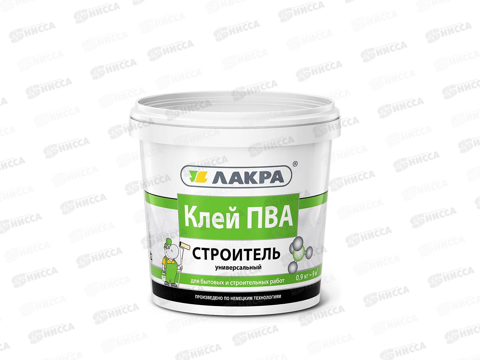 Клей ПВА универсальный Строитель  0,9кг Лакра *12/432