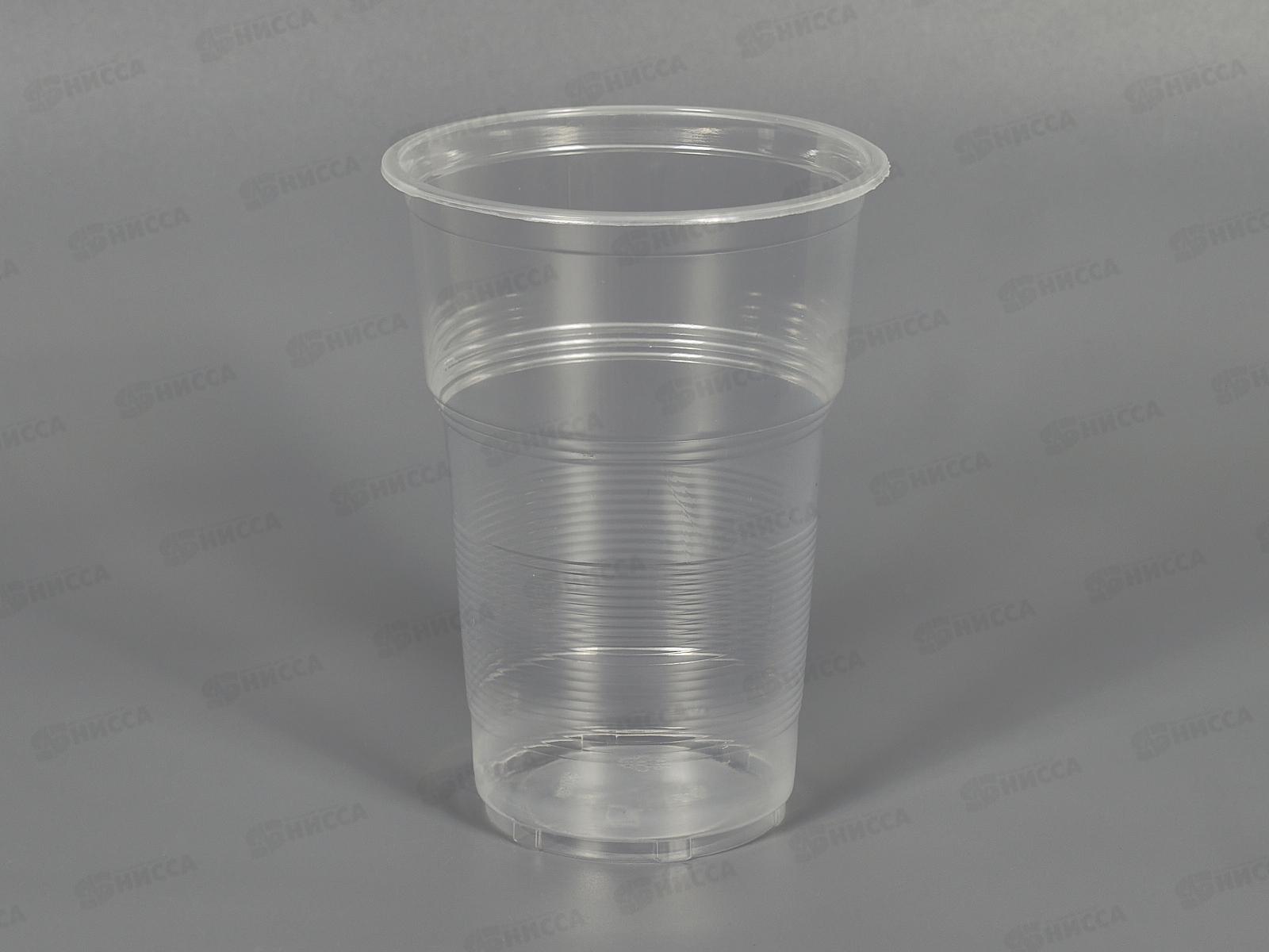 Стакан 500мл прозрачный Факел  *100/2000