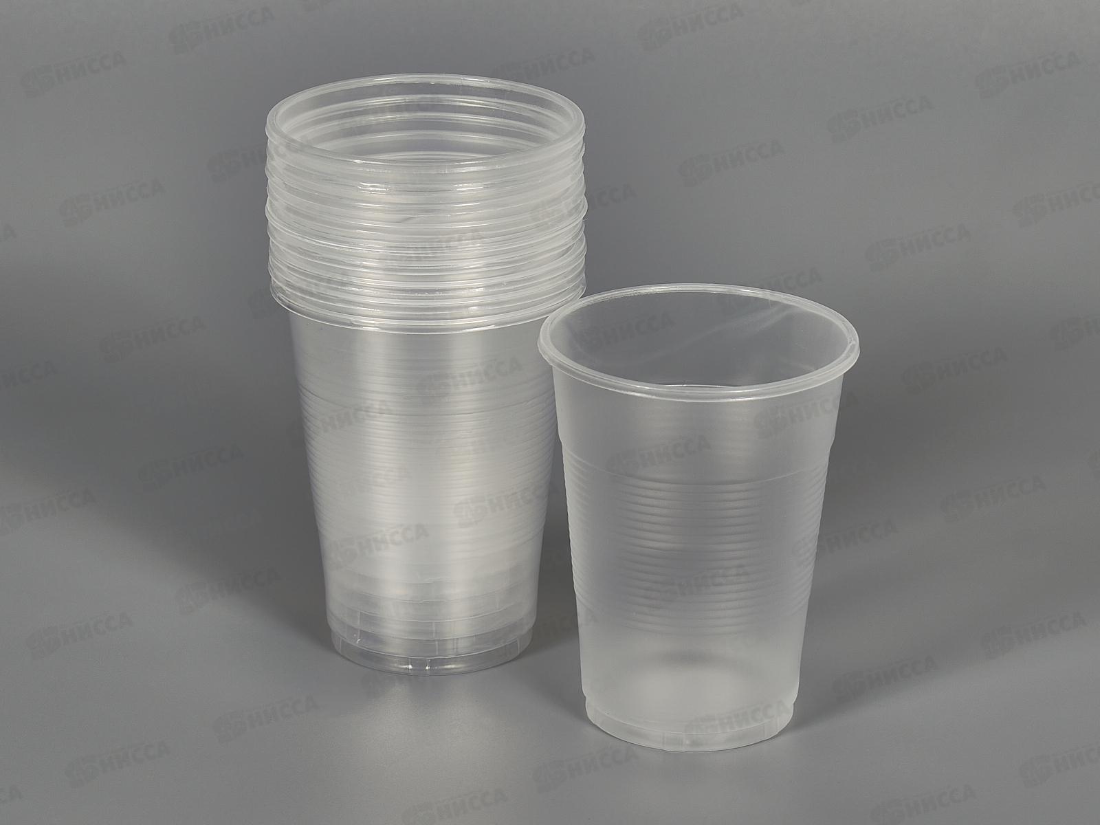 Стакан одноразовый 200мл прозрачный (в упаковке10шт) *1/336