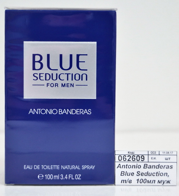 Antonio Banderas Blue Seduction, туалетная вода  100мл мужская М