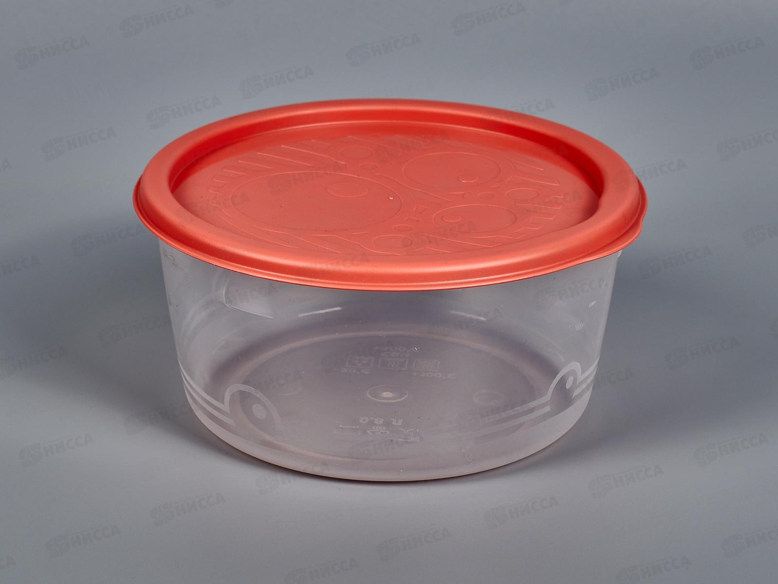 Контейнер круглый низкий многофункциональный №3 0,8л С256 *22