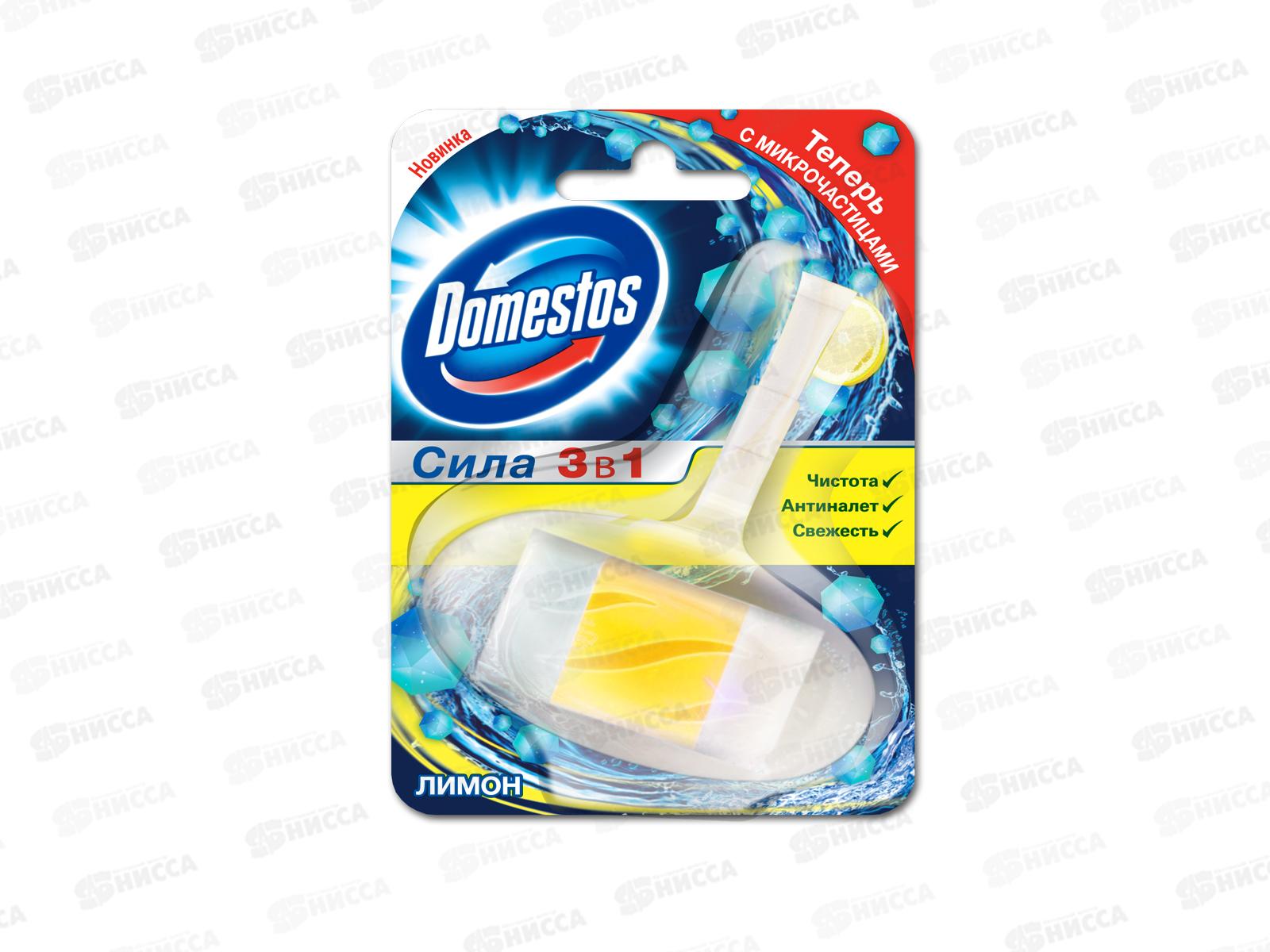ДОМЕСТОС гигиенический блок для унитаза Лимон 40г *24