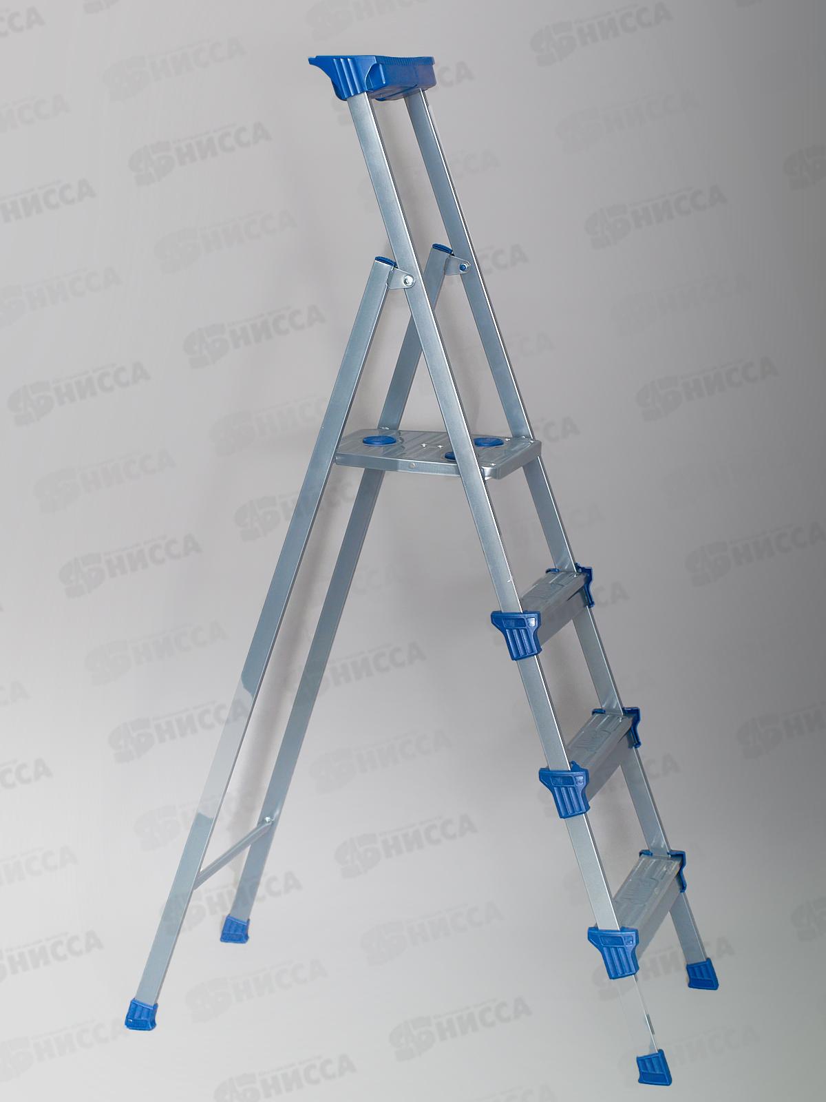 Стремянка широкие 4 ступени(металлическая) СМ4