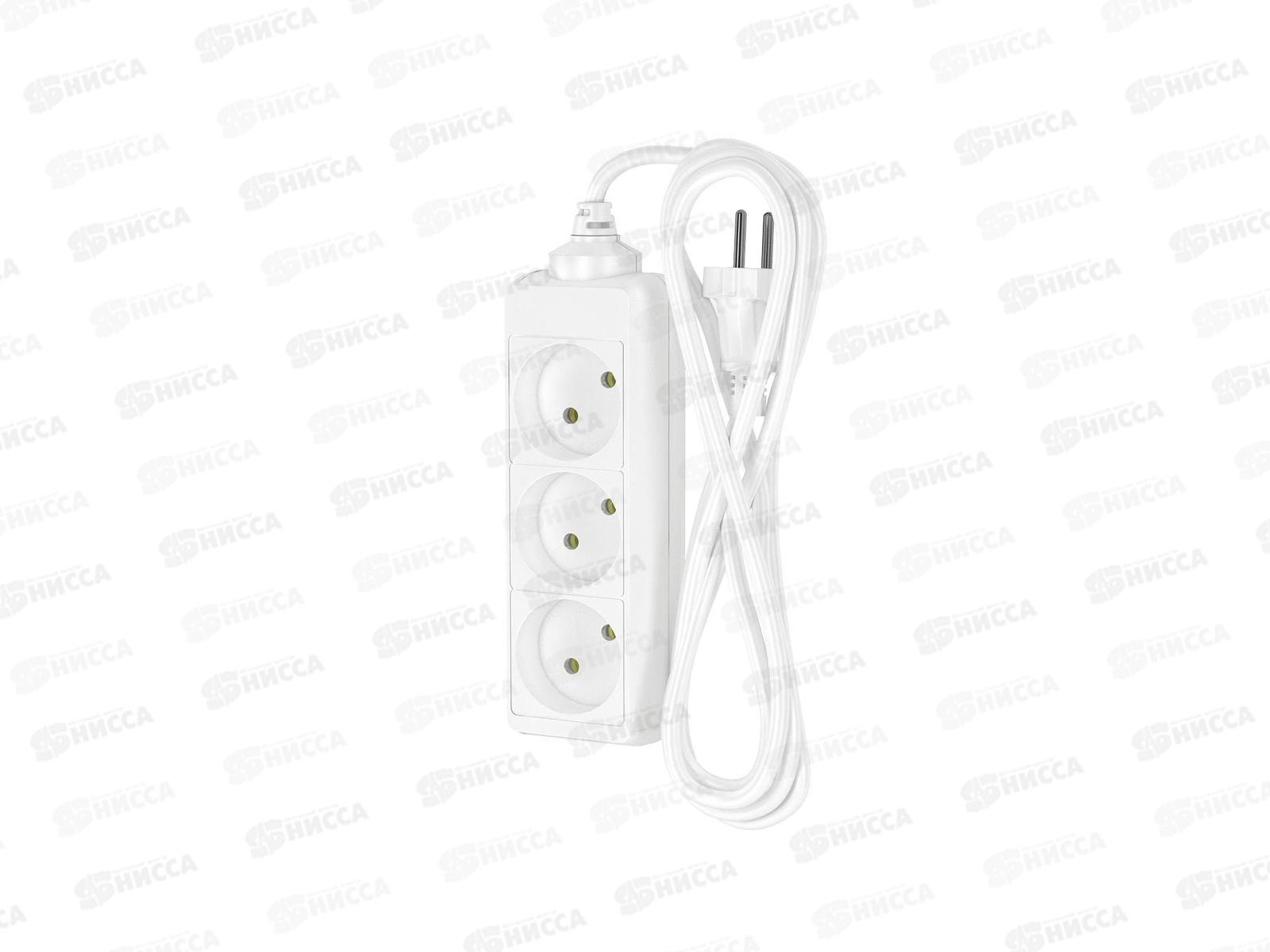 Удлинитель ФОТОН 10-23 (1*3)  2м 10А белый *20