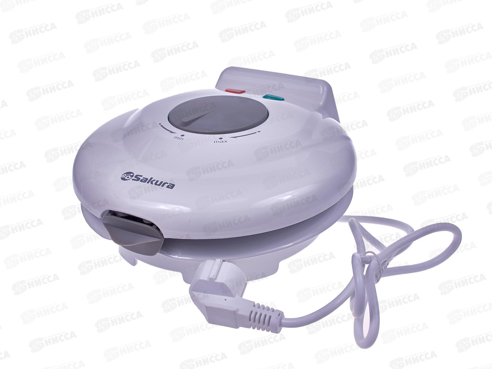 Вафельница SA-7400 750Вт пластиковая +конус для рожка