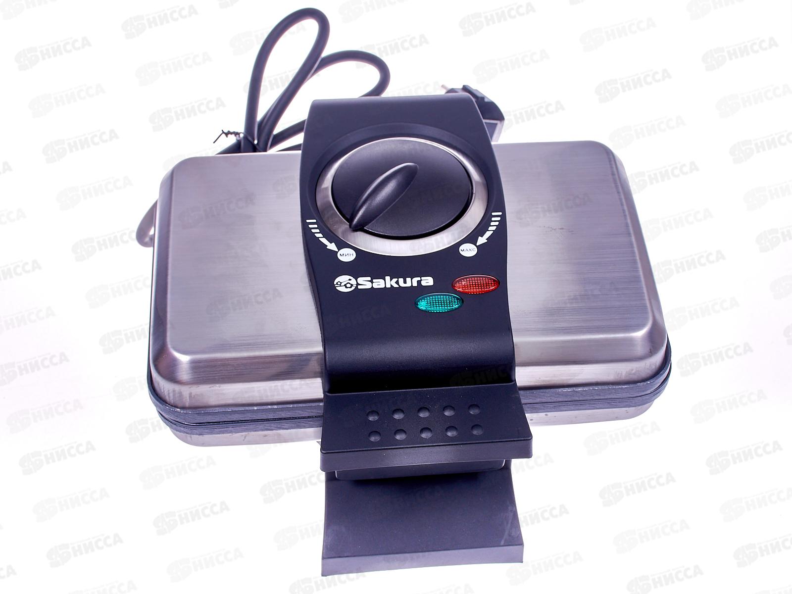 Вафельница SA-7405Т 1000Вт нержавеющая сталь, венские вафли