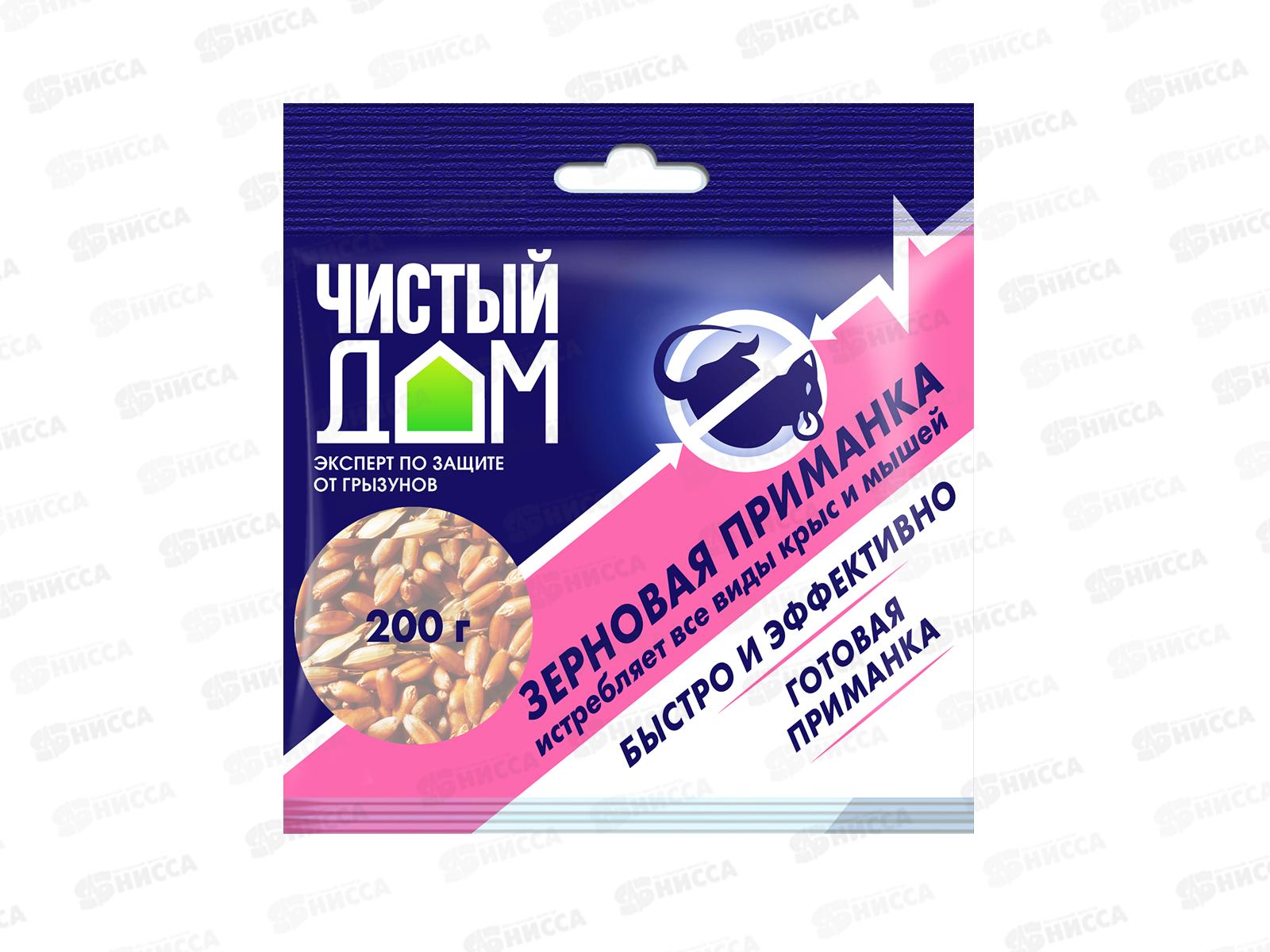 Чистый дом ФОРЭТ зерновая приманка от грызунов  200гр *50