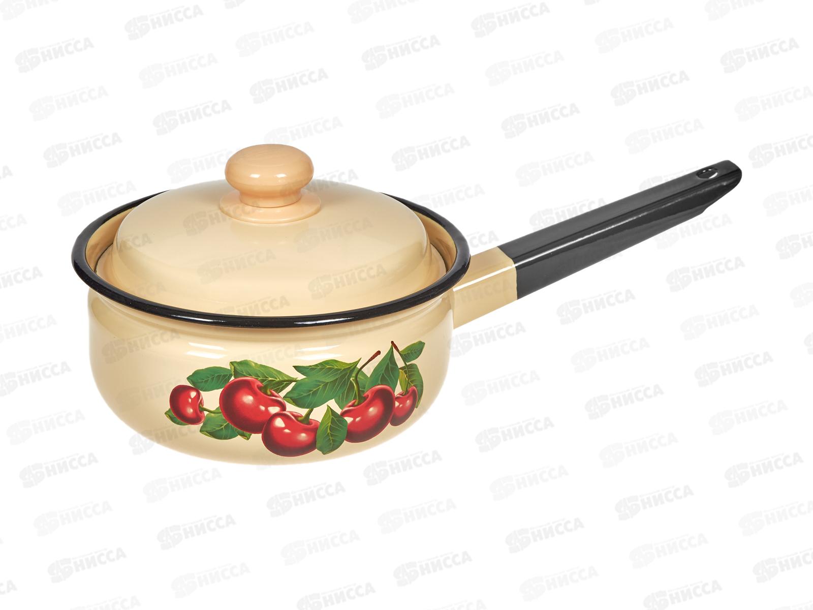 Ковш 1,5л с крышкой декорированный палевый С2108.3П *12