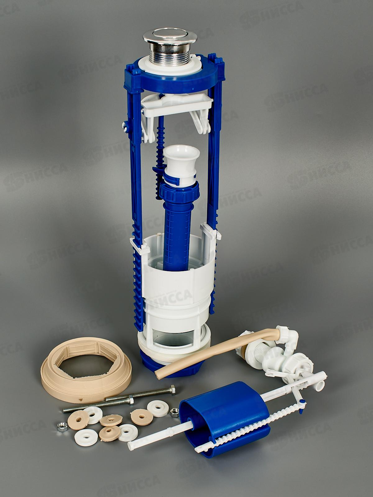 Арматура кнопочная с боковой подводкой универсальная АС-16.1М хром    *20