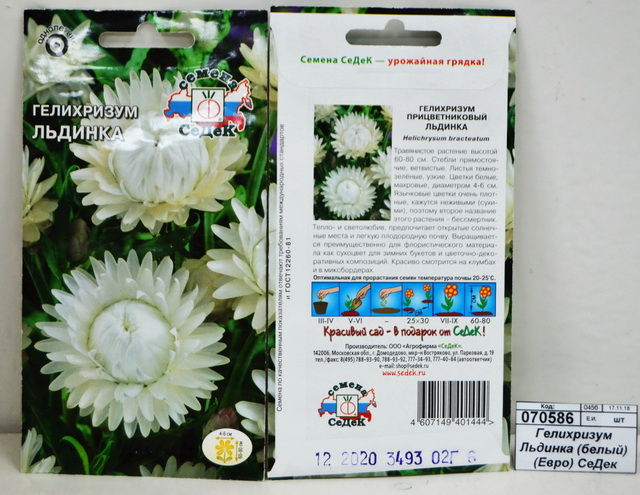Гелихризум Льдинка (белый) (Евро) СеДек
