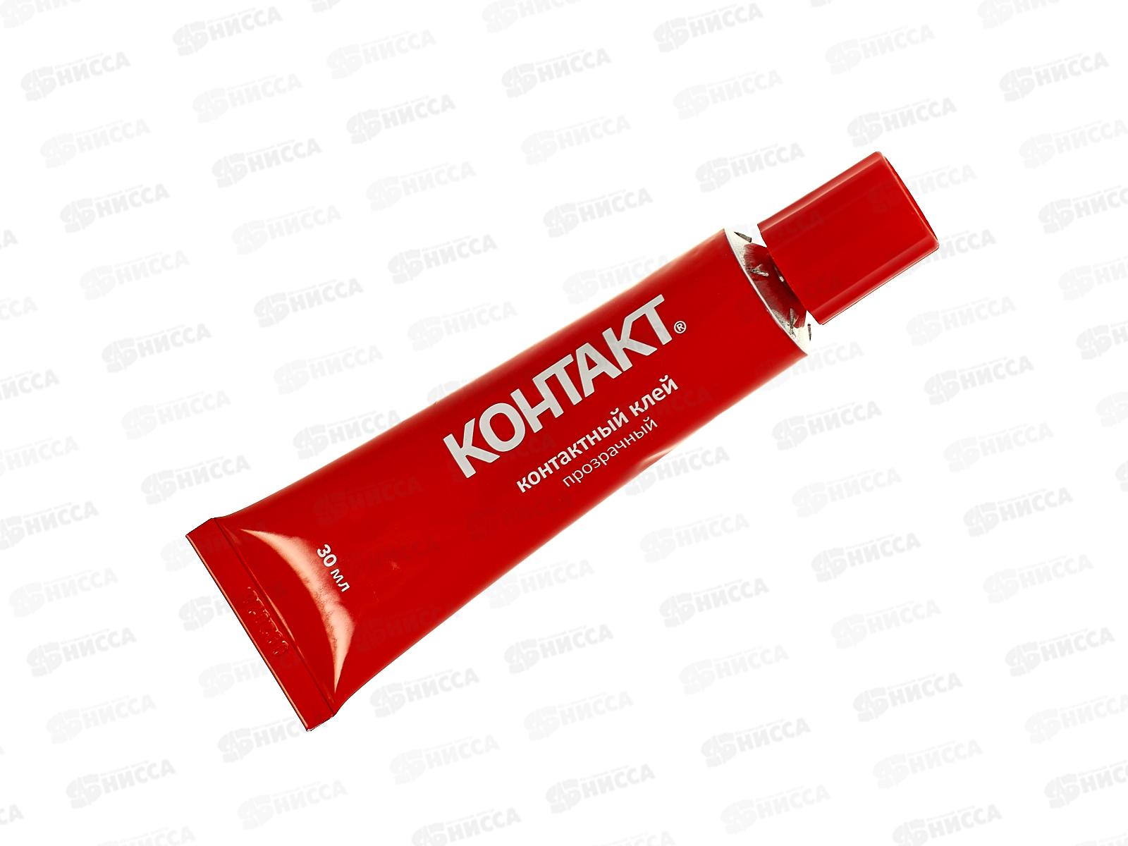 Клей КОНТАКТ прозрачный 30мл, шоу-бокс *10/120