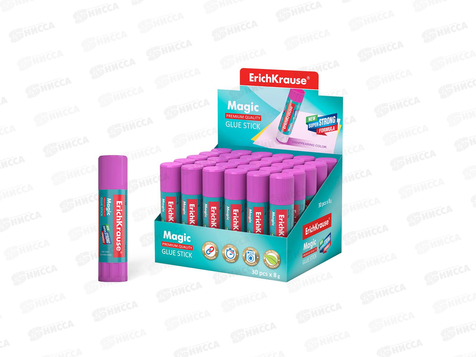 Клей карандаш ERICH KRAUSE  8г Magic, 4445 *30/1080
