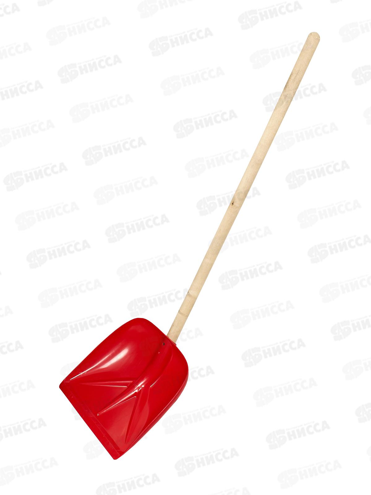 Лопата снеговая с черенком 400*400  ИНТ *3