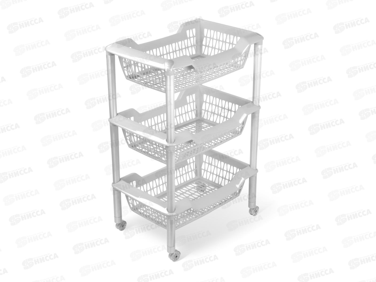 Этажерка универсальная Джета 3 корзины на колесиках С735ССЕР *4