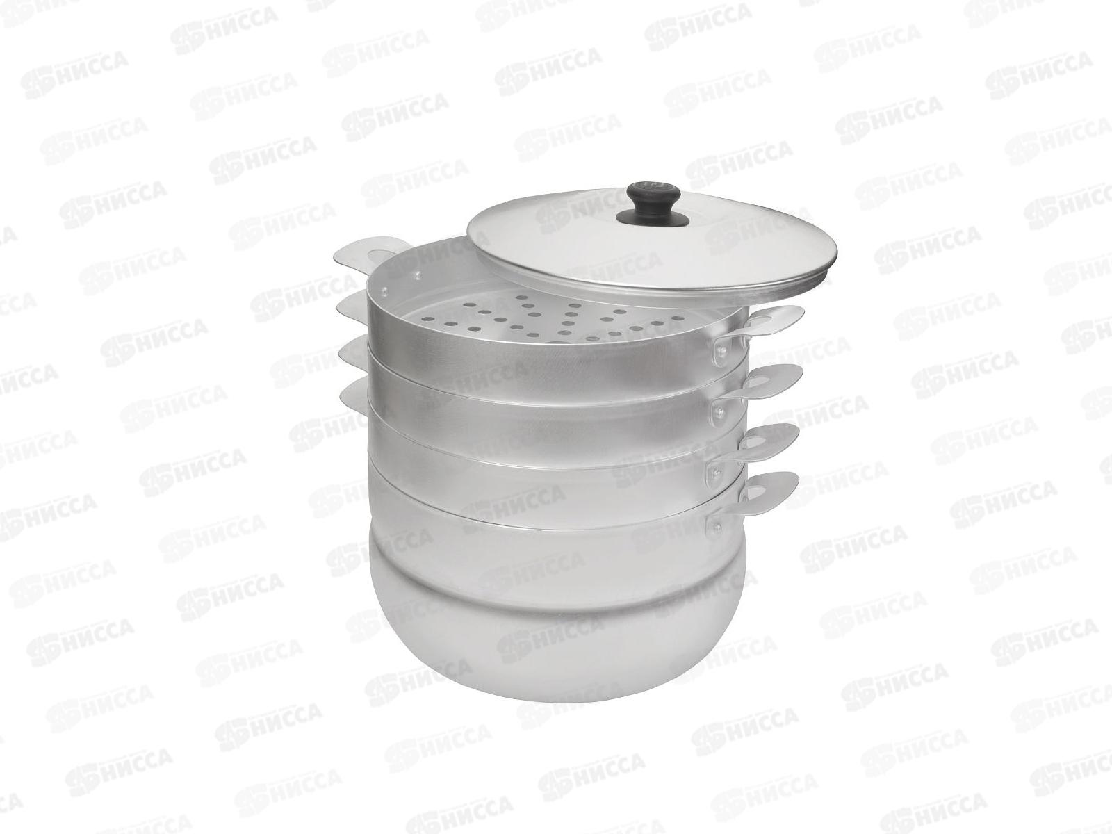 Мантоварка 6,0л с 3 сетками алюминиевая 180635