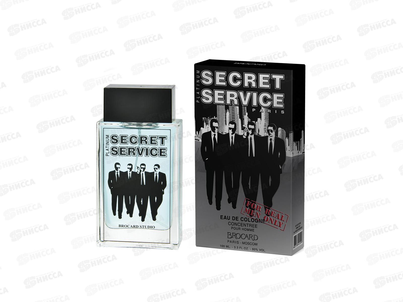 Secret Service Platinum, одеколон 100мл мужской *24 M