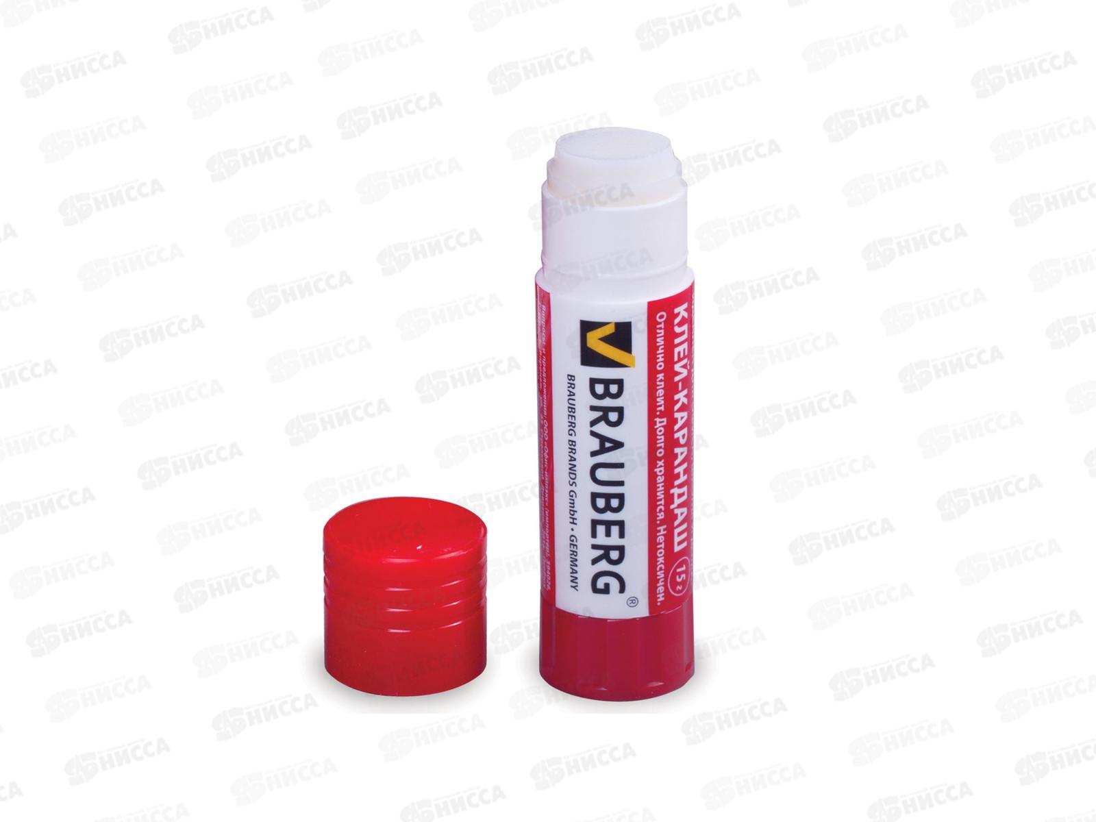 Клей карандаш BRAUBERG 15г, 220870 *20/480